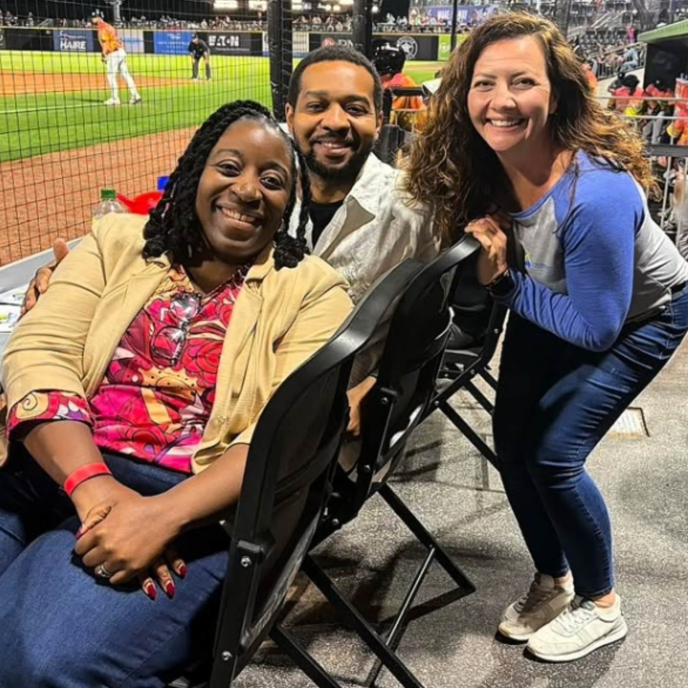 Cavik Team at ball game Instagram Post
